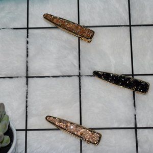 Crystal Barrette Hair Pins
